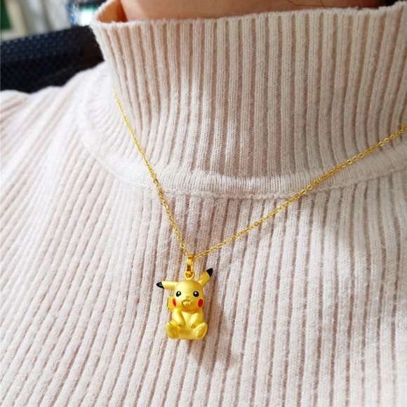 Cute Sparkling Pikachu Necklace (Unisex) - Picture 2 of 4